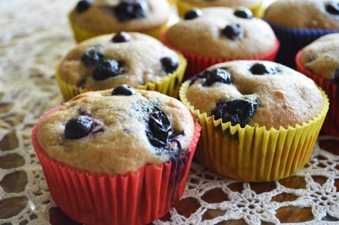 Bakers block blueberry muffins 